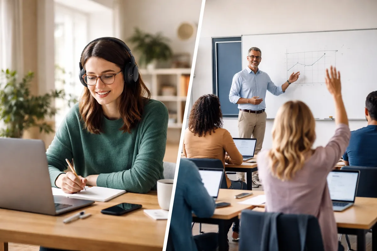 Les avantages et inconvénients des formations à distance versus en présentiel
